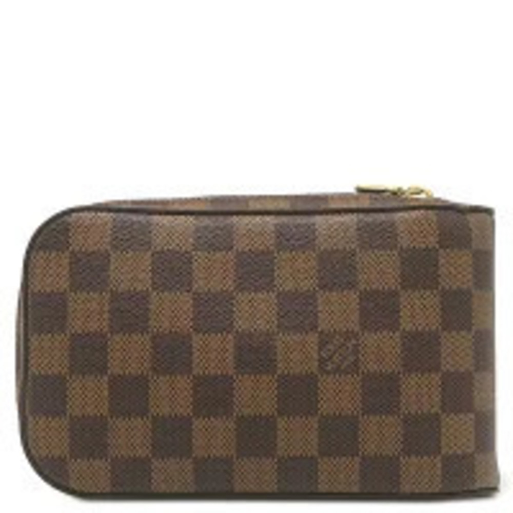 Louis Vuitton Geronimos Body Bag Damier Canvas Ebene Brown Waist